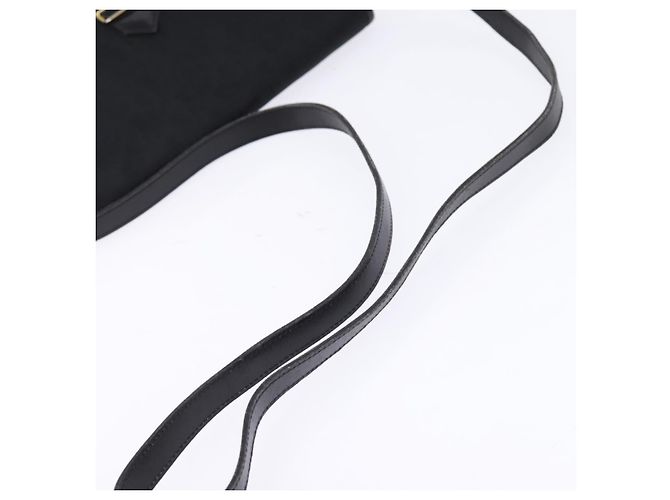 Borsa a Spalla in Tela Trotter Christian Dior Nero Oro Auth SW1717 - vista 7