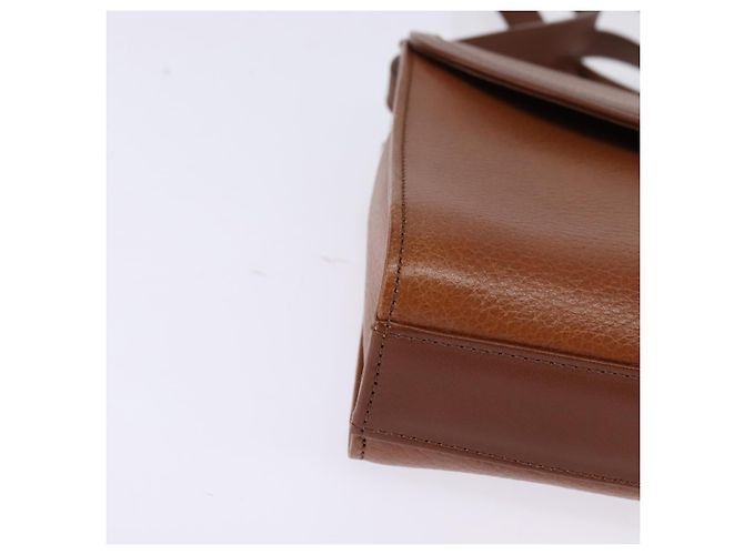 Autre Marque Borsa a Spalla Burberrys Nova Check in Pelle Marrone Oro Auth bs30266 D'oro - vista 10
