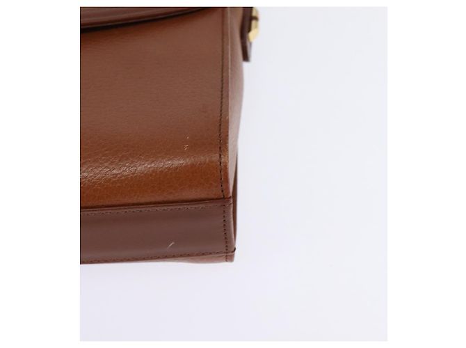 Autre Marque Borsa a Spalla Burberrys Nova Check in Pelle Marrone Oro Auth bs30266 D'oro - vista 11