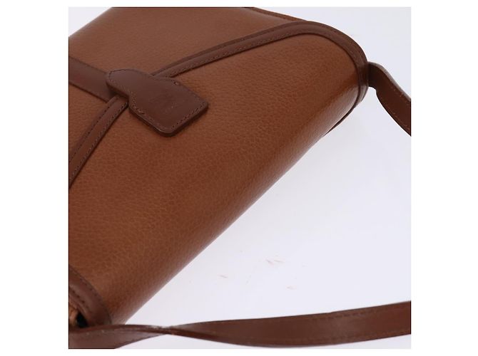 Autre Marque Borsa a Spalla Burberrys Nova Check in Pelle Marrone Oro Auth bs30266 D'oro - vista 6