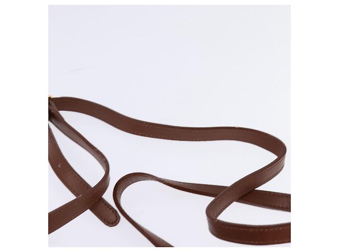 Autre Marque Borsa a Spalla Burberrys Nova Check in Pelle Marrone Oro Auth bs30266 D'oro - vista 8