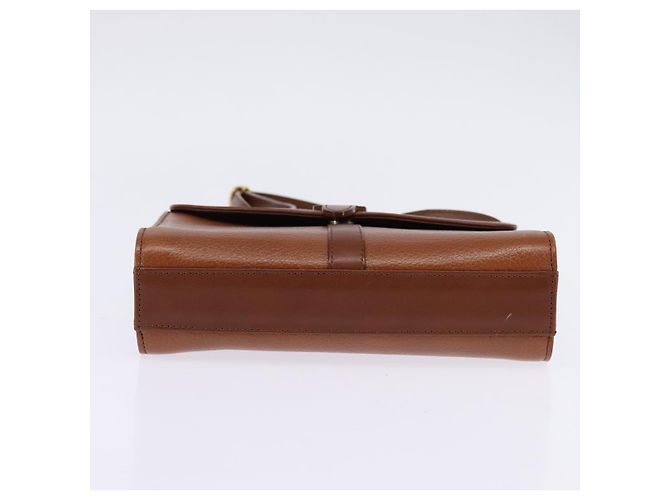 Autre Marque Borsa a Spalla Burberrys Nova Check in Pelle Marrone Oro Auth bs30266 D'oro - vista 9