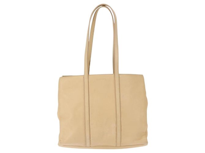 Borsa Tote LOEWE in pelle Nappa Beige Oro Auth bs30179 D'oro - vista 13