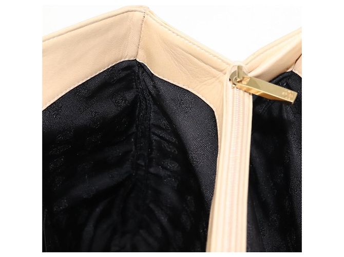 Borsa Tote LOEWE in pelle Nappa Beige Oro Auth bs30179 D'oro - vista 21