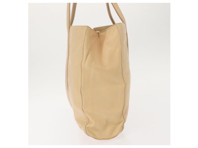 Borsa Tote LOEWE in pelle Nappa Beige Oro Auth bs30179 D'oro - vista 4