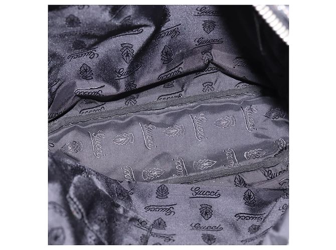 Borsa a Spalla in Pelle Nera GUCCI 201451 Auth 148316 Nero - vista 16