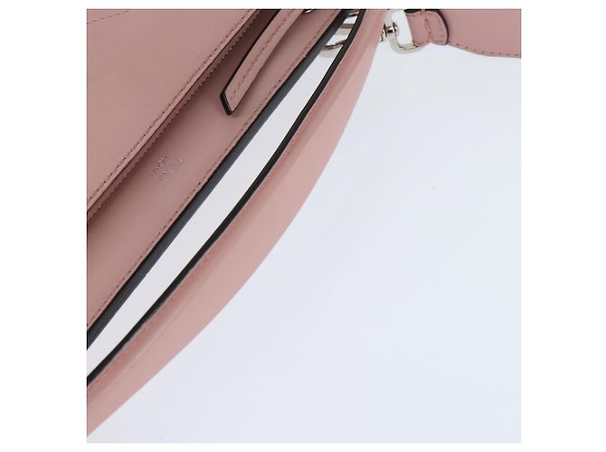 FENDI Dot Com Handtasche aus Leder 2-in-1 Rosa Silber Authentisch bs30098 Pink - view 7