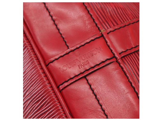 LOUIS VUITTON Borsa a Spalla Epi Noe Rossa M44007 LV Auth 148309 Rosso - vista 14