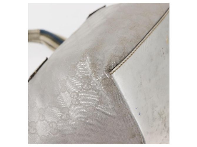GUCCI GG Canvas Sherry Line Tote Bag Silber 131228 Auth bs30093 - Ansicht 10