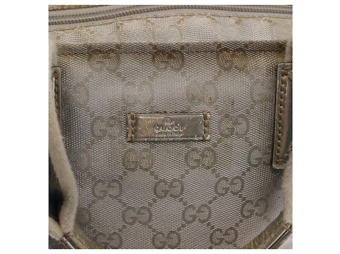 GUCCI GG Canvas Sherry Line Tote Bag Silber 131228 Auth bs30093 - Ansicht 14