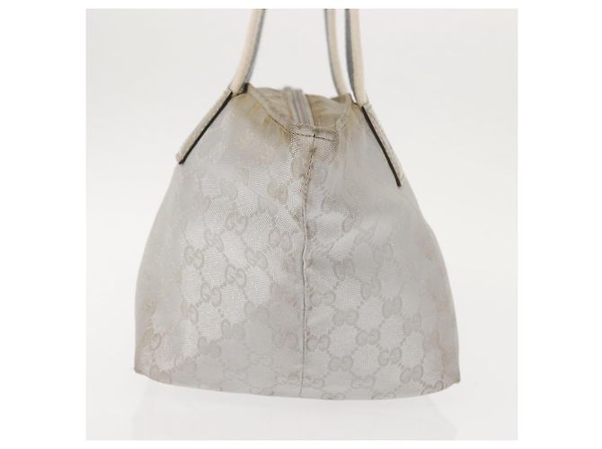 GUCCI GG Canvas Sherry Line Tote Bag Silber 131228 Auth bs30093 - Ansicht 4