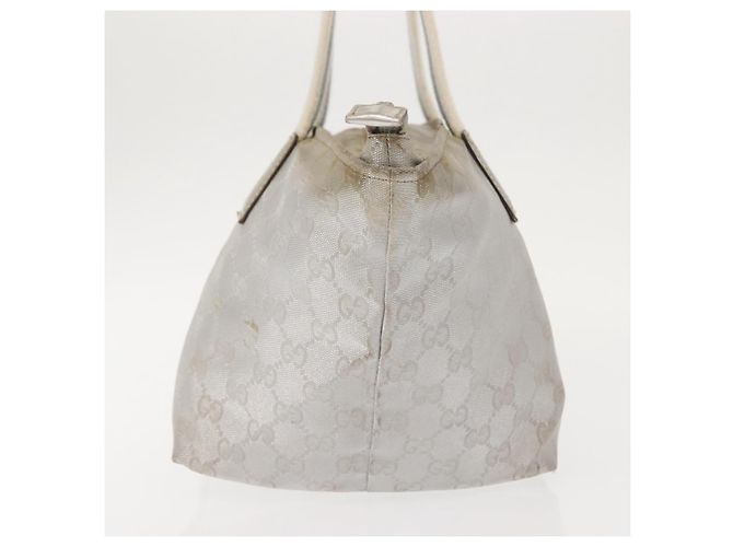GUCCI GG Canvas Sherry Line Tote Bag Silber 131228 Auth bs30093 - Ansicht 5