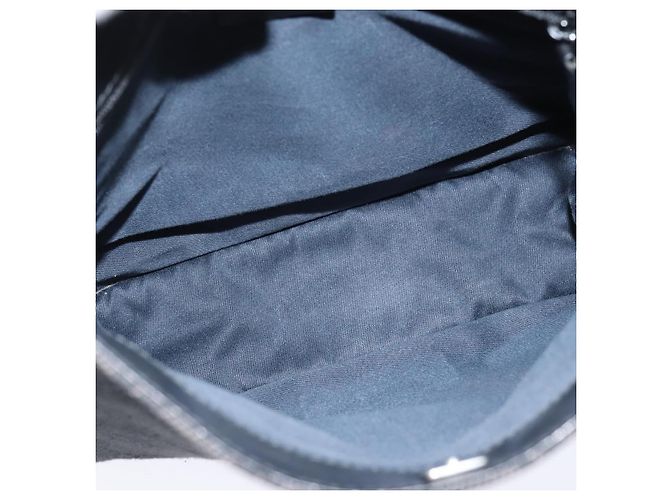 Borsa a Spalla GG Canvas Gucci Nera Argento 91762 Auth ep11415 Nero - vista 16