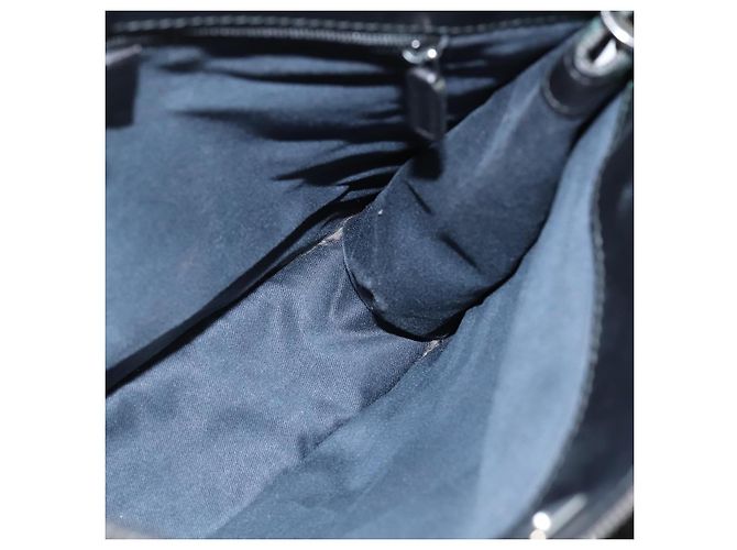Borsa a Spalla GG Canvas Gucci Nera Argento 91762 Auth ep11415 Nero - vista 17