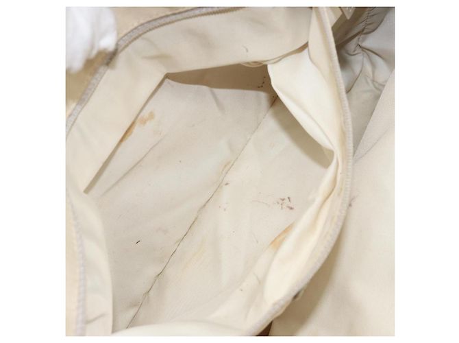 CHANEL Nuova Borsa Tote da Viaggio Nylon Beige Oro CC Auth BA7141 D'oro - vista 18