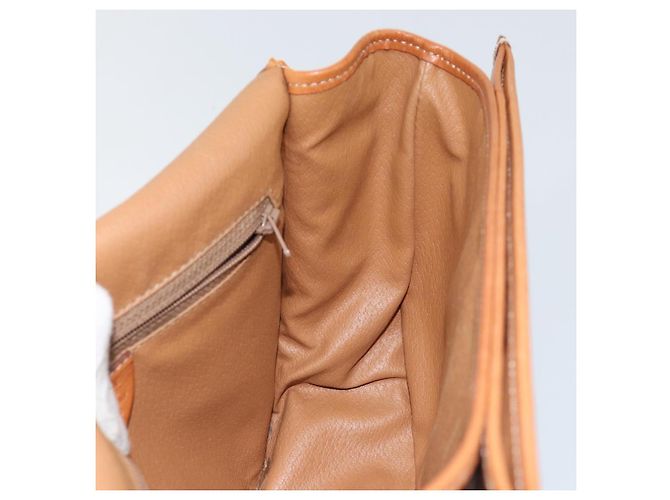 Céline Borsa a Spalla in Tela Macadam CELINE in Pelle PVC Marrone Oro Auth ep11291 D'oro - vista 19