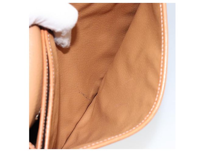Céline Borsa a Spalla in Tela Macadam CELINE in Pelle PVC Marrone Oro Auth ep11291 D'oro - vista 22