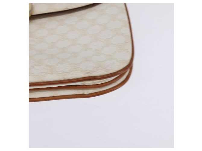 Céline Borsa a spalla in tela Macadam CELINE in pelle PVC bianca e oro Auth 146823 Bianco D'oro - vista 11