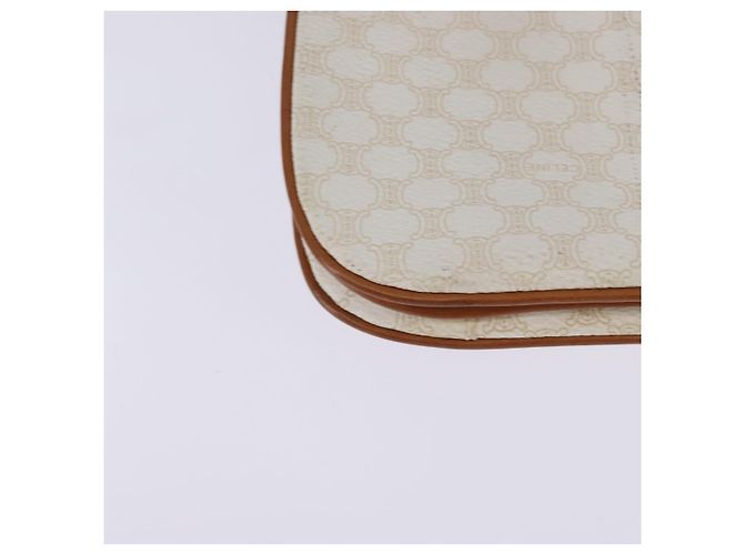 Céline Borsa a spalla in tela Macadam CELINE in pelle PVC bianca e oro Auth 146823 Bianco D'oro - vista 12