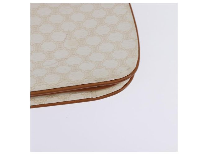Céline Borsa a spalla in tela Macadam CELINE in pelle PVC bianca e oro Auth 146823 Bianco D'oro - vista 13