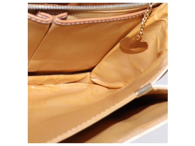 Céline Borsa a spalla in tela Macadam CELINE in pelle PVC bianca e oro Auth 146823 Bianco D'oro - vista 18