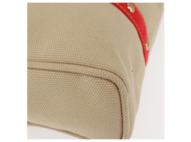 LOUIS VUITTON Borsa Tote Antigua Hippo GM Beige Rosso M40032 LV Auth BA7007 - vista 14