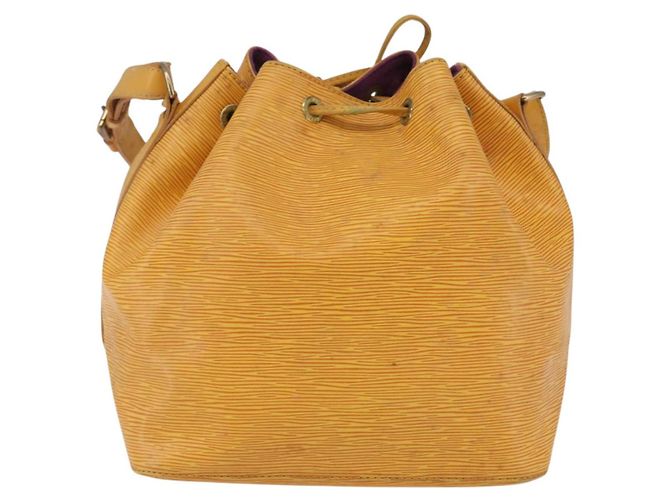 Noe LOUIS VUITTON Borsa a Spalla Petit Noé Epi Gialla M44109 LV Auth 144154 Giallo - vista 2