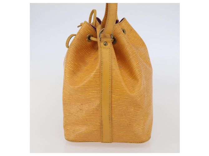 Noe LOUIS VUITTON Borsa a Spalla Petit Noé Epi Gialla M44109 LV Auth 144154 Giallo - vista 4