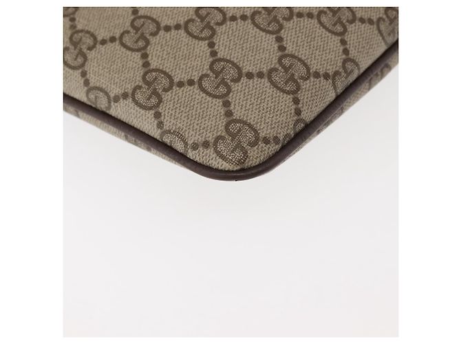 Borsa Gucci GG Supreme Web Sherry Line PVC Beige Oro Rosso 904 02 047 Auth BA6221 D'oro - vista 14