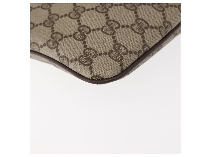 Borsa Gucci GG Supreme Web Sherry Line PVC Beige Oro Rosso 904 02 047 Auth BA6221 D'oro - vista 16