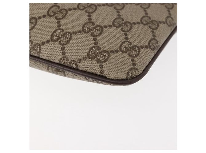 Borsa Gucci GG Supreme Web Sherry Line PVC Beige Oro Rosso 904 02 047 Auth BA6221 D'oro - vista 17