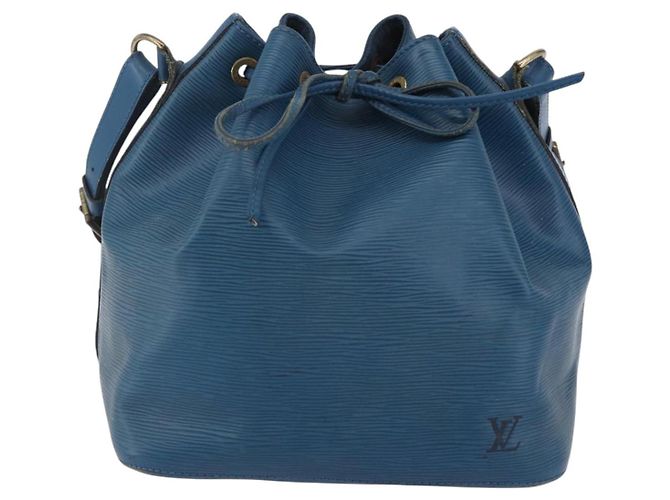 LOUIS VUITTON Epi Petit Noe Shoulder Bag Blue M44105 LV Auth 144506 - view 13