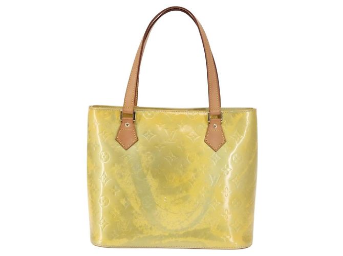 LOUIS VUITTON Borsa a Mano Monogram Vernis Houston Grigio M91053 LV Auth 145309 - vista 13