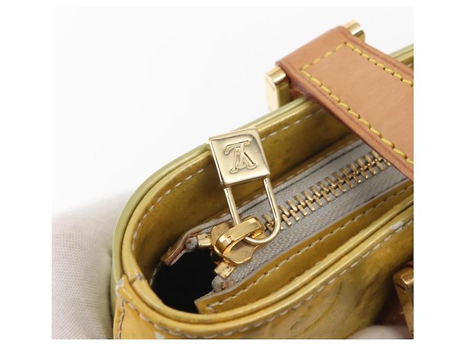 LOUIS VUITTON Borsa a Mano Monogram Vernis Houston Grigio M91053 LV Auth 145309 - vista 17