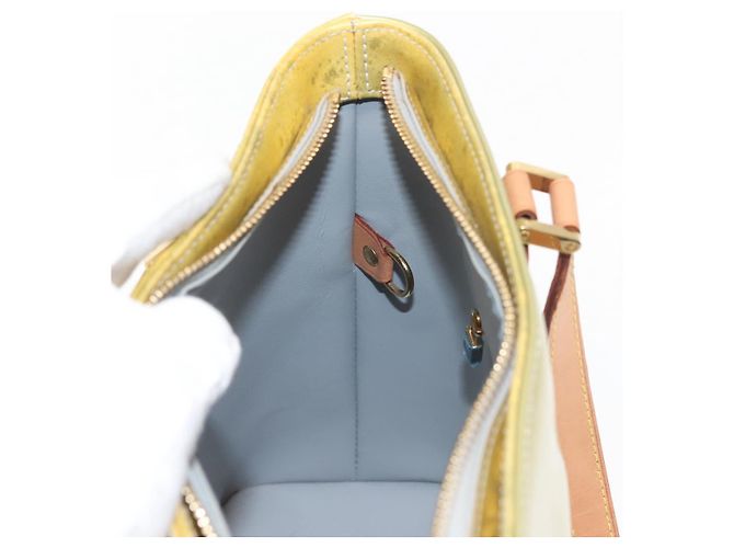 LOUIS VUITTON Borsa a Mano Monogram Vernis Houston Grigio M91053 LV Auth 145309 - vista 20
