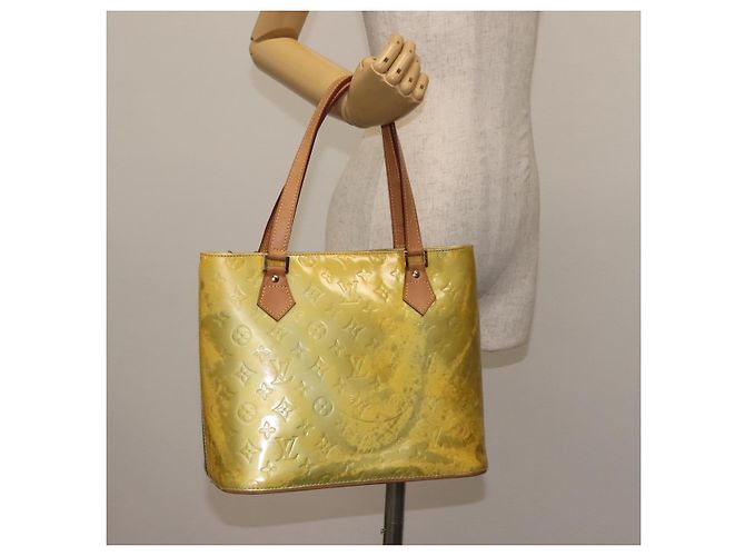 LOUIS VUITTON Borsa a Mano Monogram Vernis Houston Grigio M91053 LV Auth 145309 - vista 22