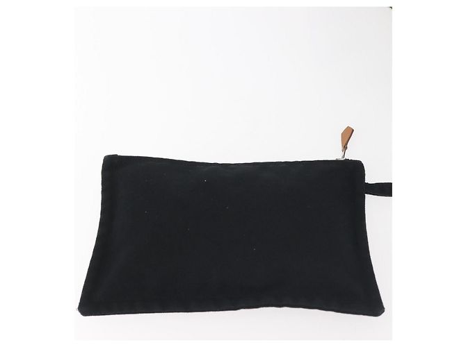 Hermès HERMES Cannes PM Borsa a Mano Tela Bianca Nera Auth hk3009 Nero Bianco - vista 20