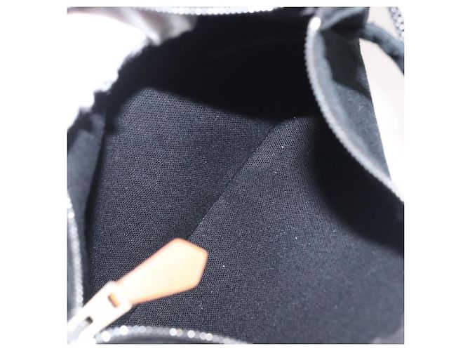 Hermès HERMES Cannes PM Borsa a Mano Tela Bianca Nera Auth hk3009 Nero Bianco - vista 21