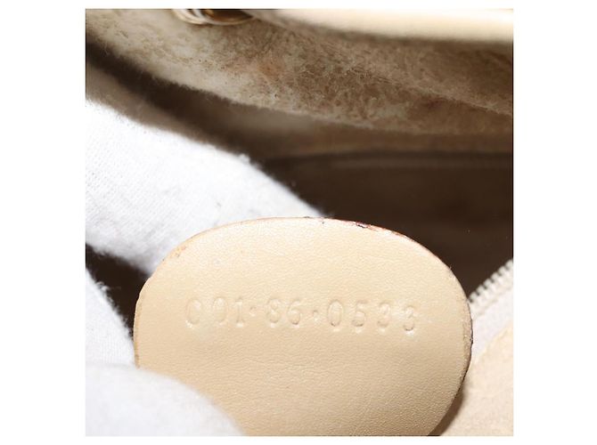 Borsa a Spalla GG Canvas Gucci Rosa Oro 001 86 0533 Auth 144220 D'oro - vista 12
