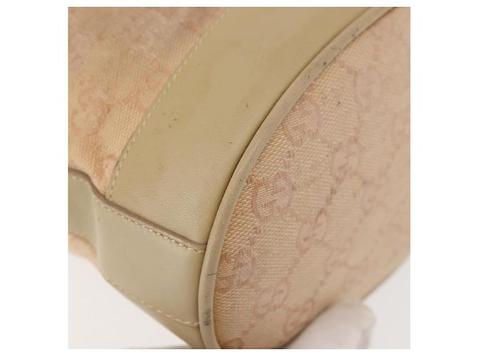 Borsa a Spalla GG Canvas Gucci Rosa Oro 001 86 0533 Auth 144220 D'oro - vista 16