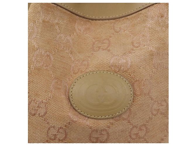 Borsa a Spalla GG Canvas Gucci Rosa Oro 001 86 0533 Auth 144220 D'oro - vista 18