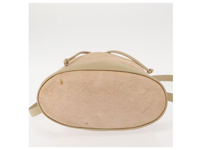 Borsa a Spalla GG Canvas Gucci Rosa Oro 001 86 0533 Auth 144220 D'oro - vista 5
