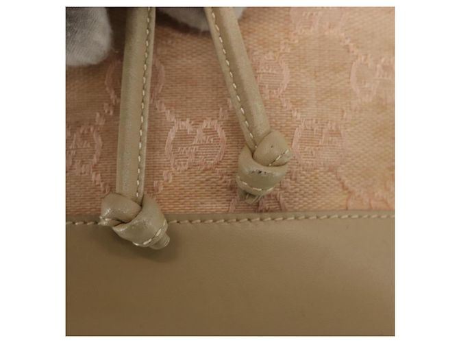 Borsa a Spalla GG Canvas Gucci Rosa Oro 001 86 0533 Auth 144220 D'oro - vista 9