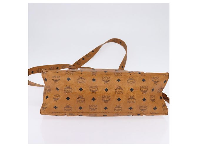 Borsa tote MCM Logogram Vicetos in pelle PVC marrone e oro Auth gh881 D'oro - vista 5