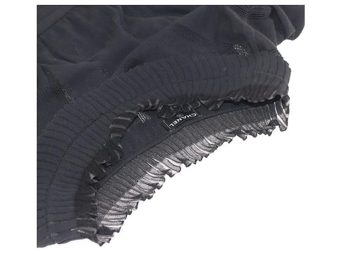 CHANEL Mono de Algodón Negro CC Auth am9148 - vista 5