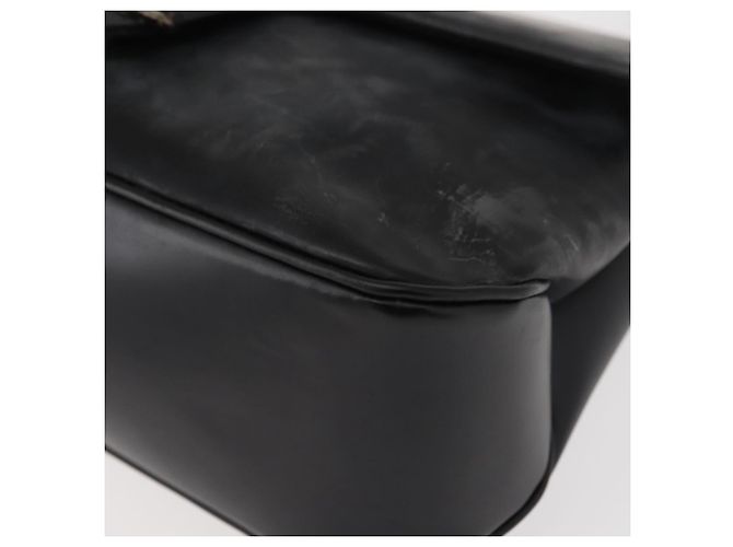 Borsa a Spalla Vala in Pelle Nera e Argento di Salvatore Ferragamo Auth gh1115 Nero - vista 11