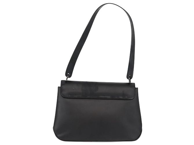 Borsa a Spalla Vala in Pelle Nera e Argento di Salvatore Ferragamo Auth gh1115 Nero - vista 3