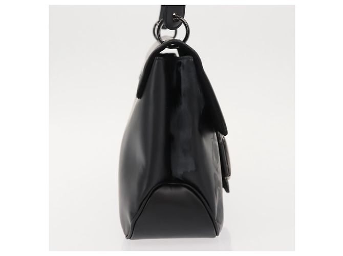 Borsa a Spalla Vala in Pelle Nera e Argento di Salvatore Ferragamo Auth gh1115 Nero - vista 5