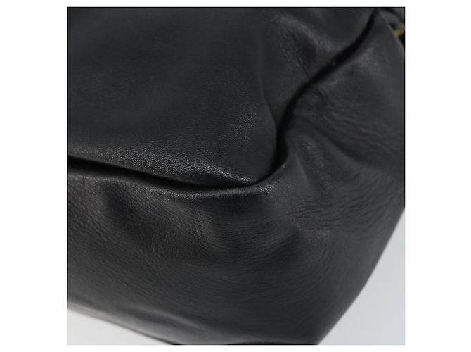 Borsa a Mano in Pelle Gucci Bamboo Nera Oro 000 1014 0575 Auth 149974 Nero D'oro - vista 10