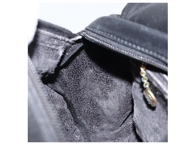 Borsa a Mano in Pelle Gucci Bamboo Nera Oro 000 1014 0575 Auth 149974 Nero D'oro - vista 18